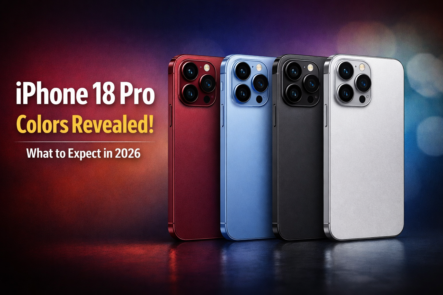 iPhone 18 Pro Colors Revealed