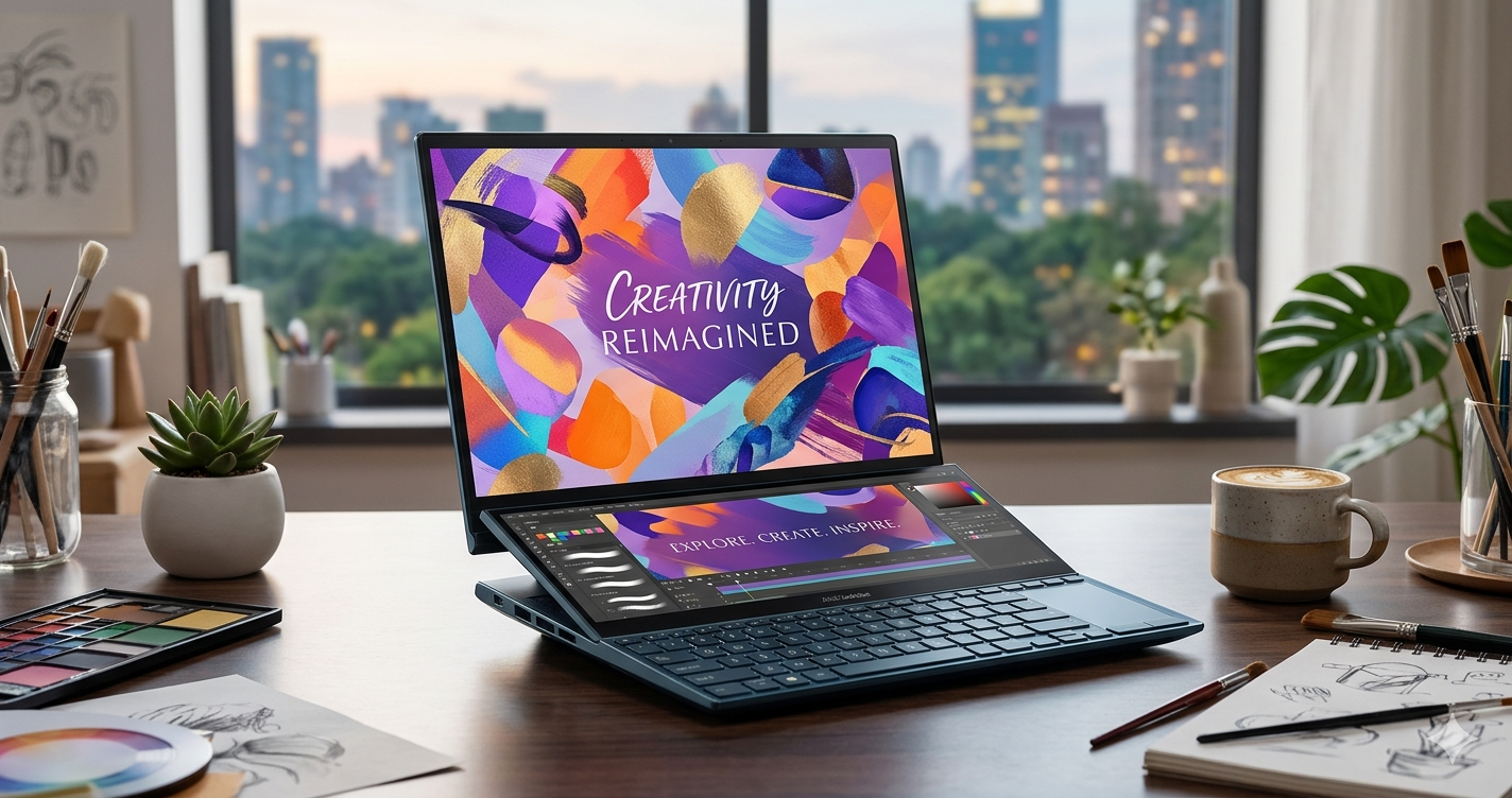 ASUS launches unique dual-screen laptop